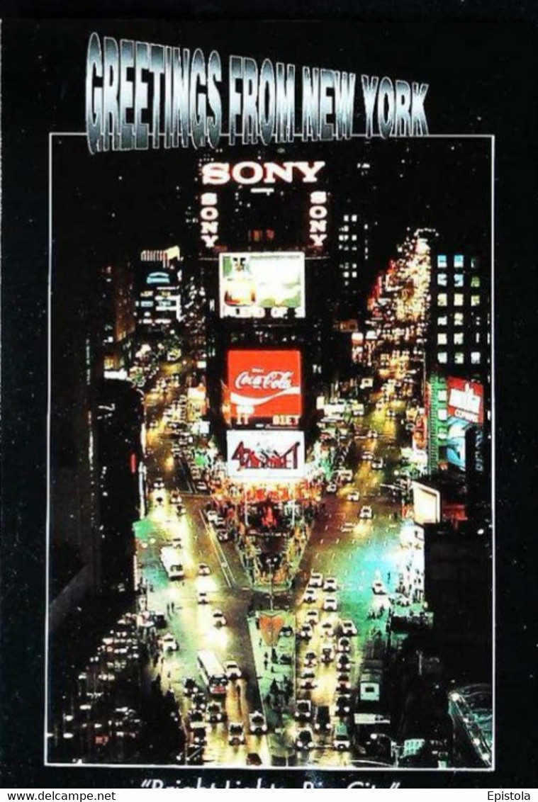 ►   New York  Time Square Pub Sony Coca Cola - Time Square