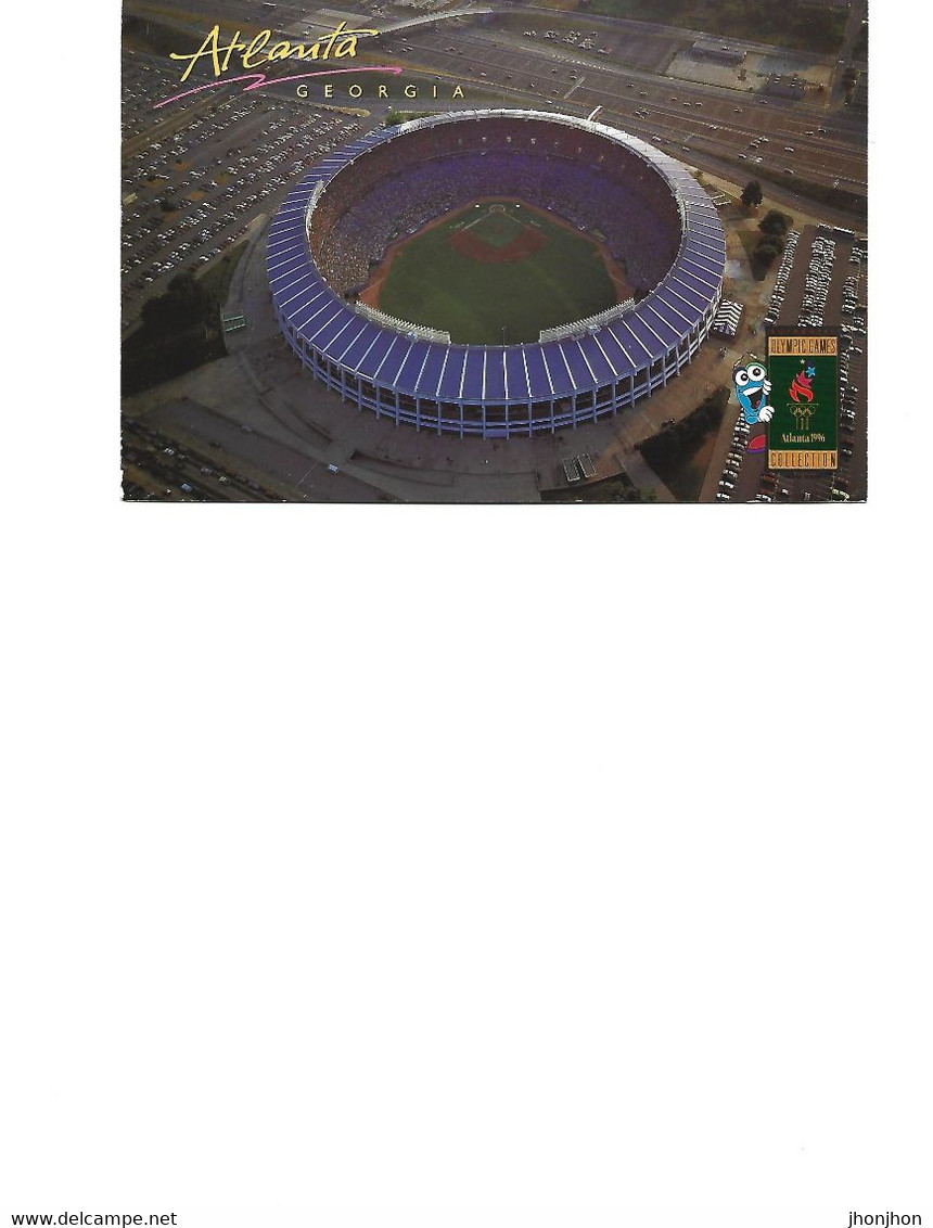 Usa  -  Postcard Used 1996  -  Atlanta - Site Of The Olympic Games - The Stadium  - 2/scans - Atlanta