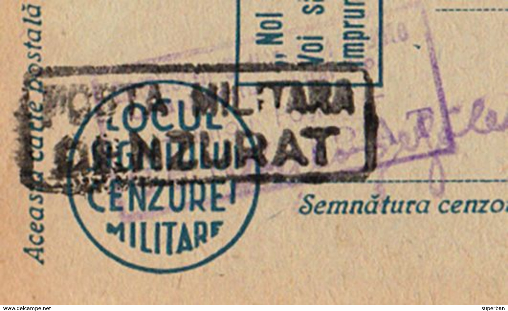 ROMANIA : CARTE ENTIER POSTAL / STATIONERY POSTCARD - MAILED By MILITARY POST : O. P. M. Nr. 555 - 1943 (ak914) - Lettres 2ème Guerre Mondiale