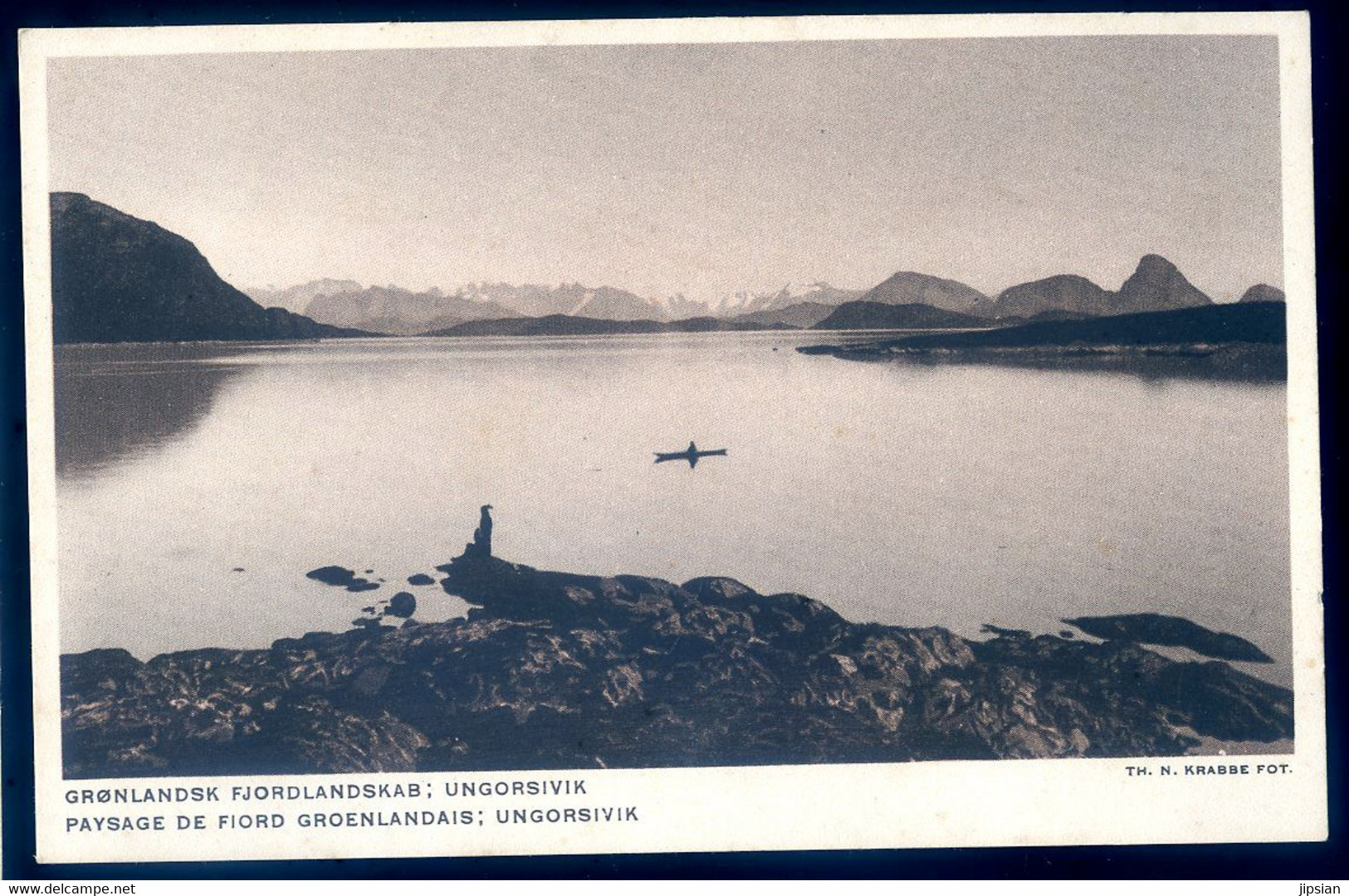 Cpa Du Groenland -- Paysage De Fjord Groenlandais Ungorsivik  -- K. Balle Fot. - Petersen Kobenhavn Imp  AOUT22-79 - Groenland