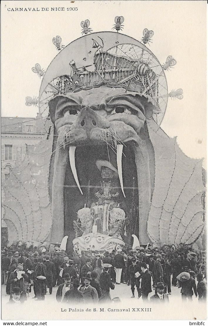 Carnaval De NICE  1905 - Char : Le Palais De S.M. Carnaval XXXIII - Carnaval