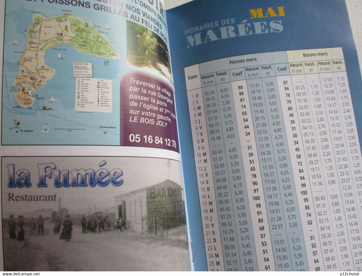 GUIDE ANNUAIRE HORAIRES TARIFS MARÉES 2022 ILE D AIX FOURAS-LES-BAINS BATEAU PIERRE LOTI CHARENTE MARITIME - Bateau