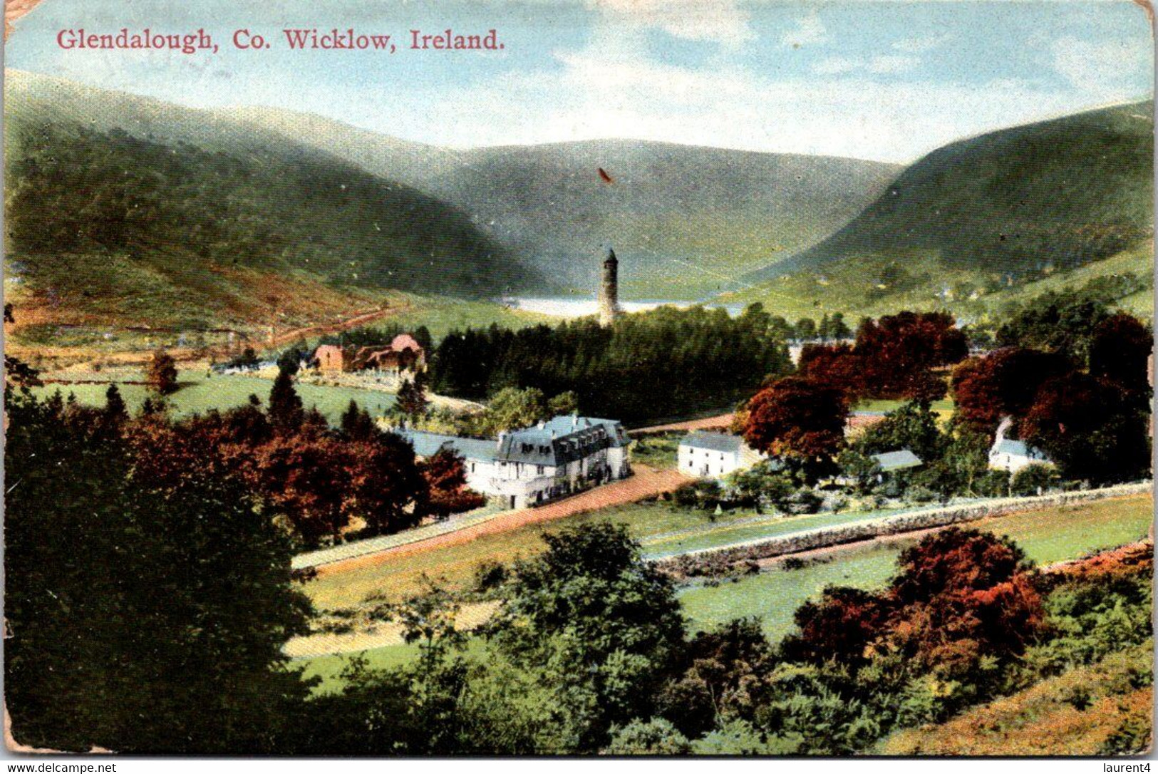 (2 N 1 ) VERY OLD - Colorised Posted To Fracne 1935 - Ireland - Co-Wicklow - Wicklow