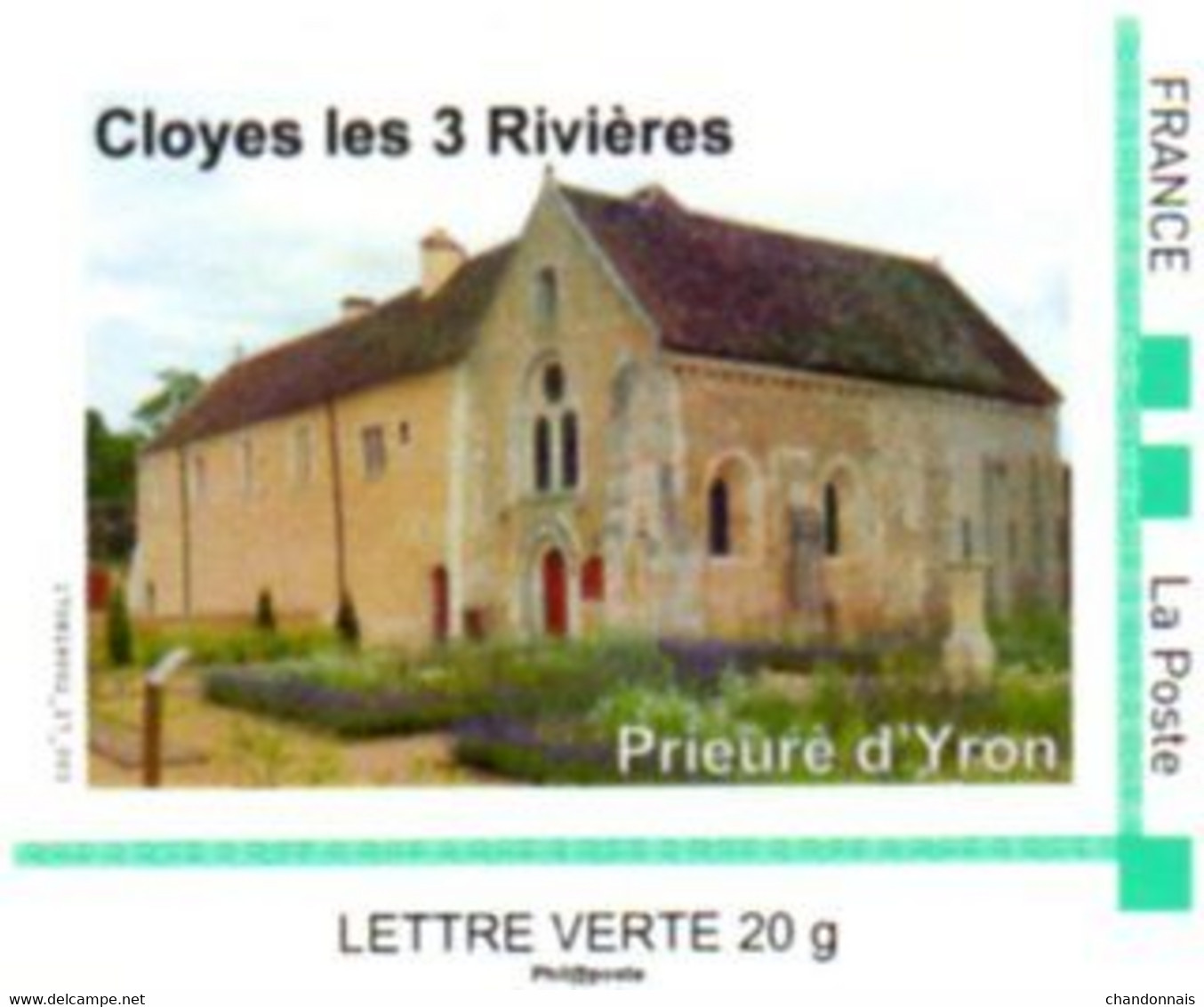 (EL1) Personnalisé (MTAM) Neuf Cloyes Les 3 Rivières N° 17e  Le Prieuré D'Yron - Unused Stamps