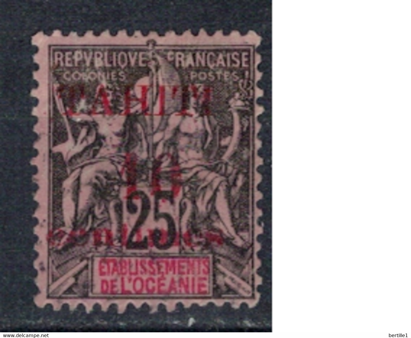 TAHITI    N°  YVERT  31 OBLITERE     ( OB    03/ 04 ) - Used Stamps