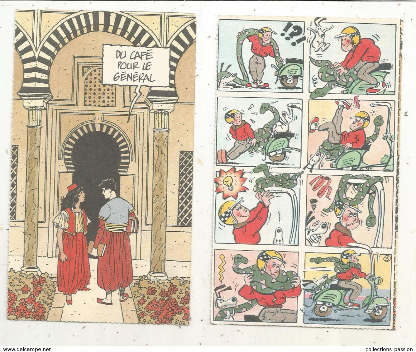 Cp,bandes Déssinées ,  BD,  JE BOUQUINE,  Vierges , 2 Scans , LOT DE 2 CARTES POSTALES - Comicfiguren