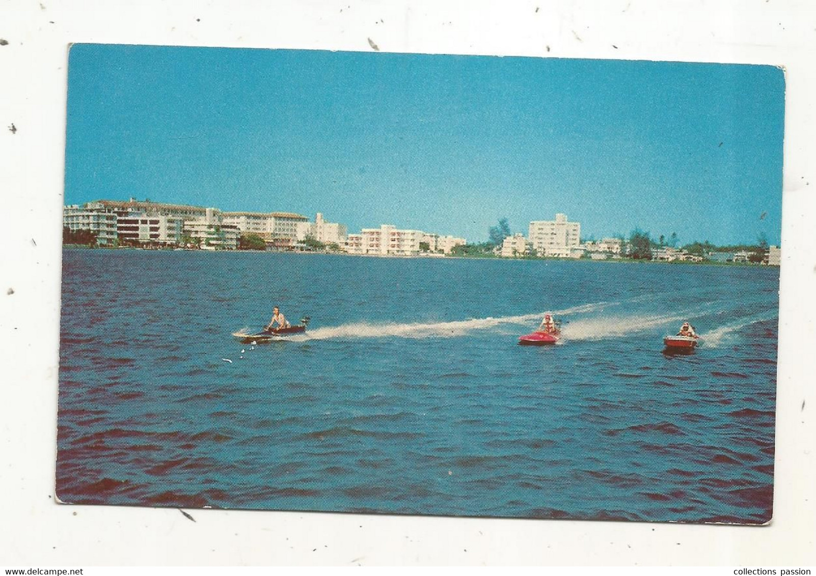 Cp,  ,SAN JUAN,  PUERTO RICO, PORTO RICO,  Antilles, Bateaux,  Outboard Motor Boat Race On CONDADO LAGOON,  Vierge - Puerto Rico