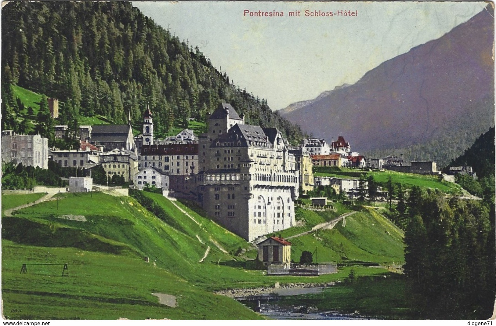 Pontresina Mit Schloss-Hôtel 1913 - Pontresina
