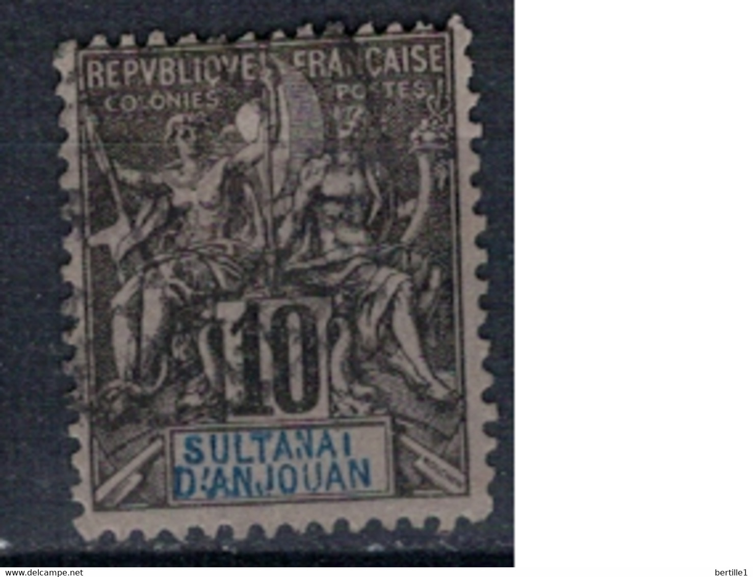 ANJOUAN     N°  YVERT  5   OBLITERE     ( OB    03/ 15  ) - Used Stamps