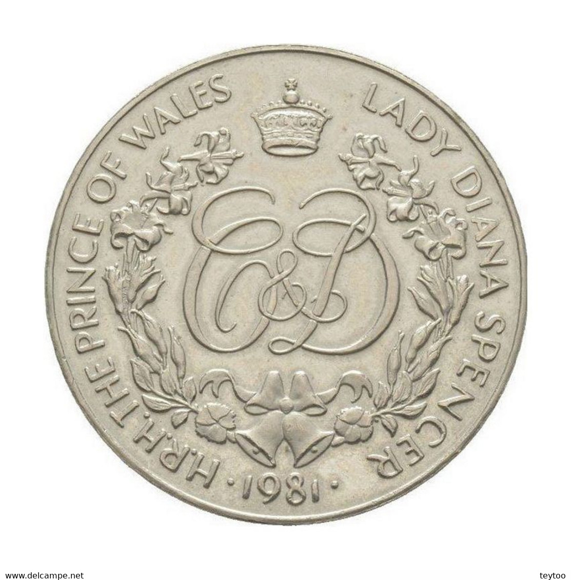 C2031# Reino Unido 1981, Medalla Conmemorativa Boda Rey Carlos III (E) - Maundy Sets & Commémoratives