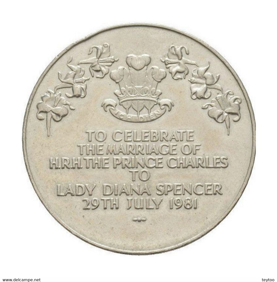 C2031# Reino Unido 1981, Medalla Conmemorativa Boda Rey Carlos III (E) - Maundy Sets  & Conmemorativas
