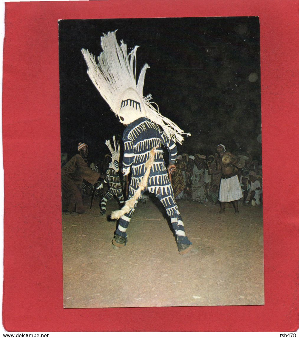 BURKINA FASO---HAUTE-VOLTA--LENA, Près De BOBO-DIOULASSO--danse Nocturne Ou Le Masque-voir 2 Scans - Burkina Faso