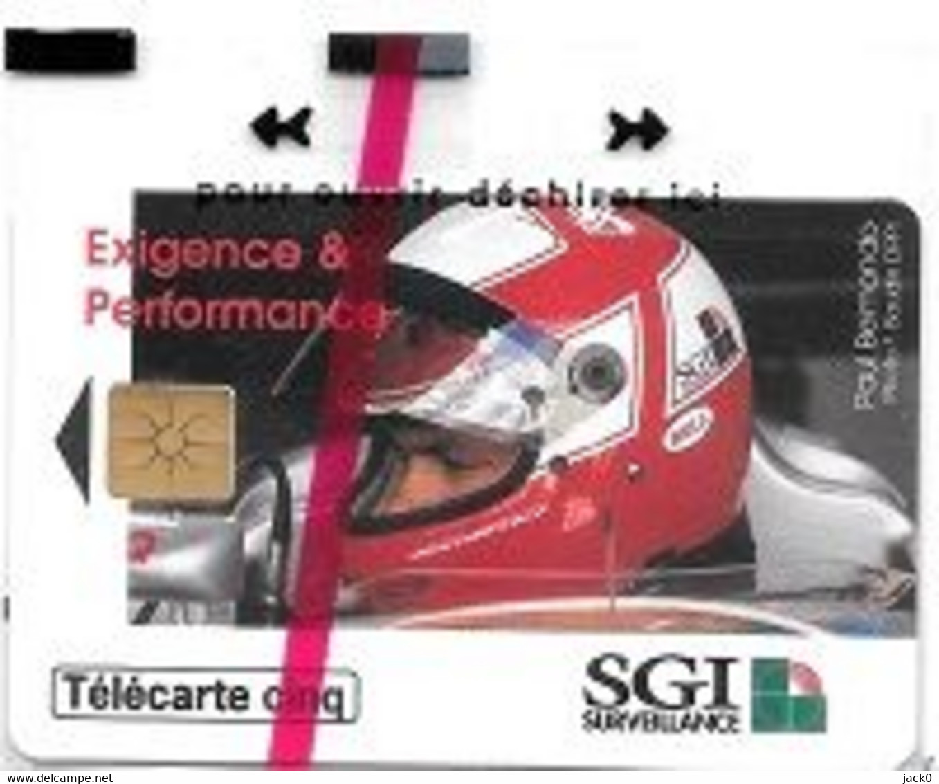 Télécarte  N S B  5 U, Sport Automobile  F 1, PAUL  BELMONDO, GN  150, 10 000 Ex, 05 / 95 - Privées