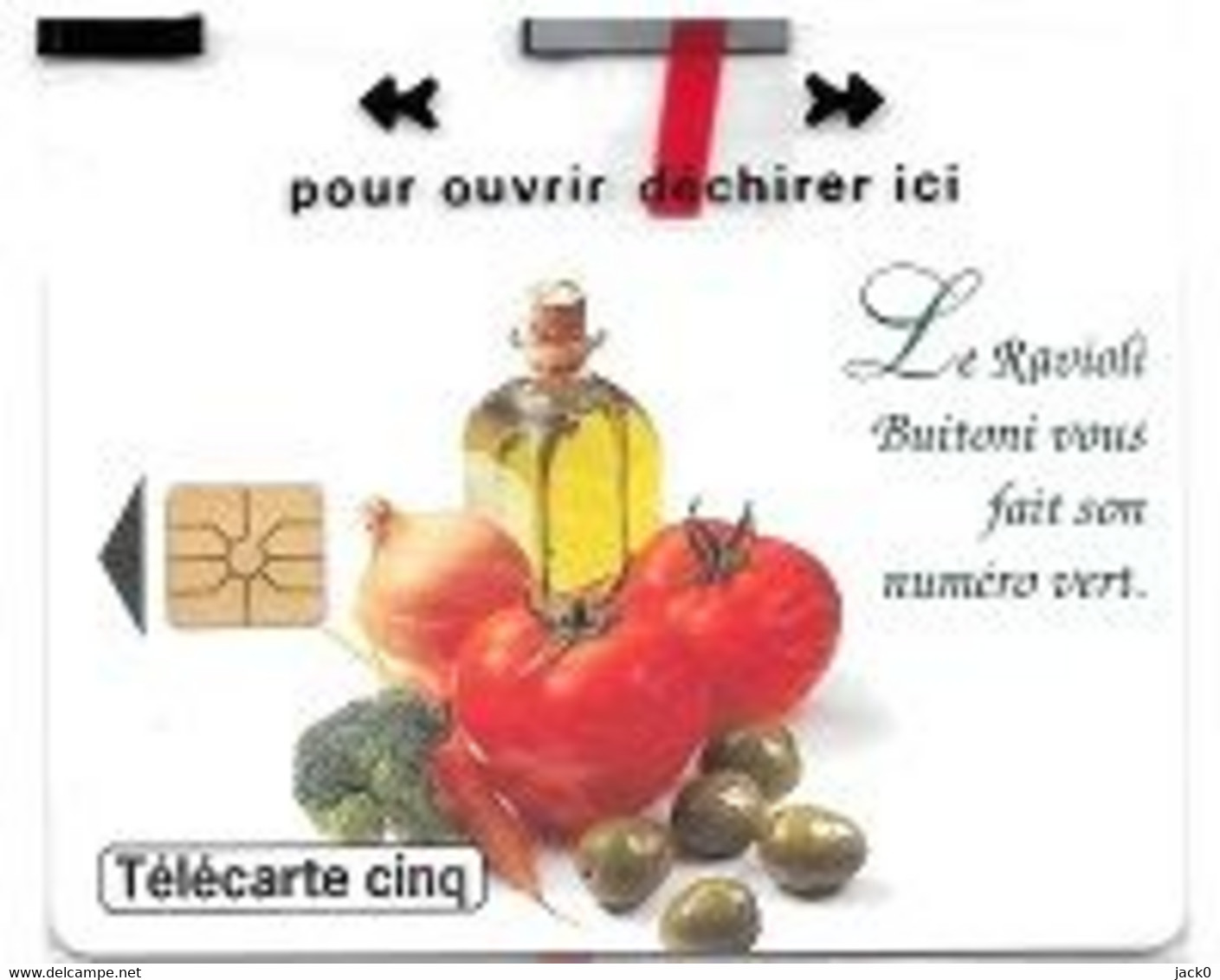 Télécarte  N S B  5 U, Marque  Alimentaire  BUITONI  RAVIOLI, GN  313, 7000  Ex, 03 / 97 - Privées