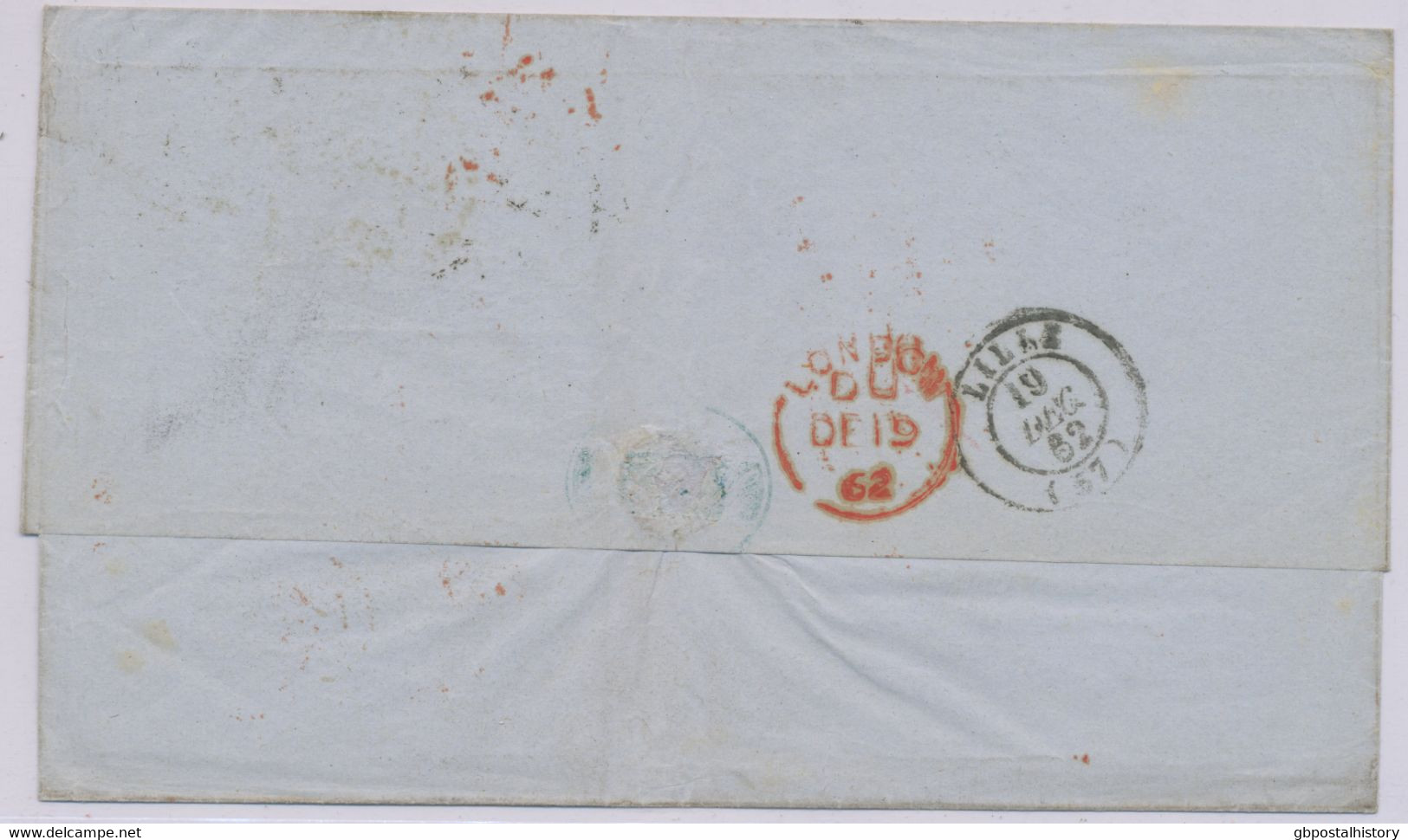 GB 1862, QV 1 D Stars Strip Of Three (LC-LE) And Single Stamp (NE) Seems To Be From Two Different Plates - Brieven En Documenten