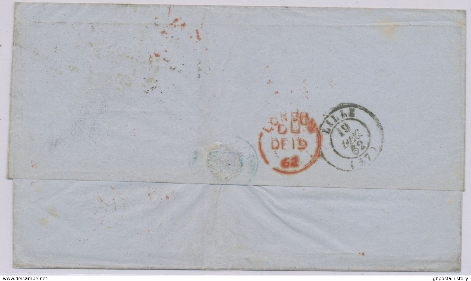 GB 1862, QV 1 D Stars Strip Of Three (LC-LE) And Single Stamp (NE) Seems To Be From Two Different Plates - Lettres & Documents