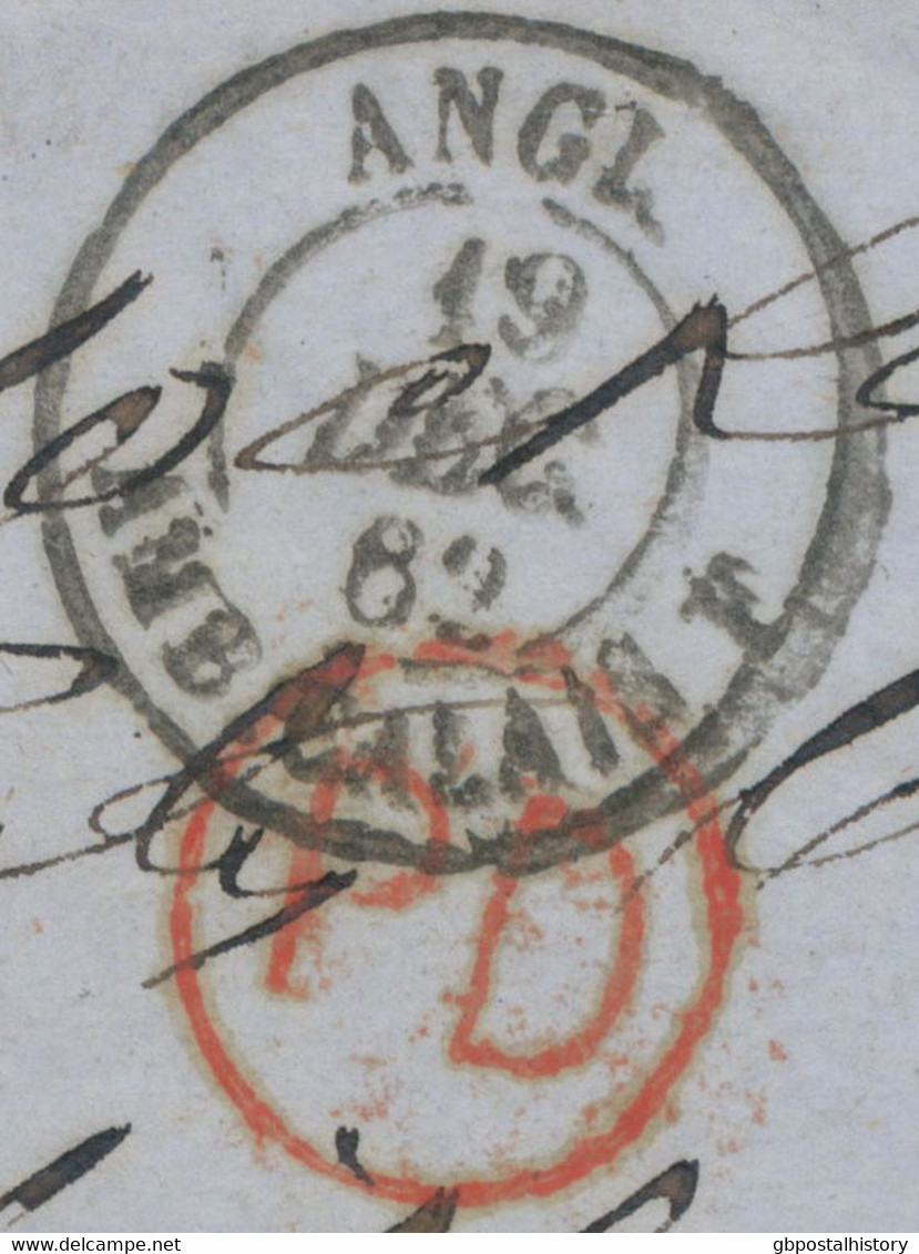GB 1862, QV 1 D Stars Strip Of Three (LC-LE) And Single Stamp (NE) Seems To Be From Two Different Plates - Cartas