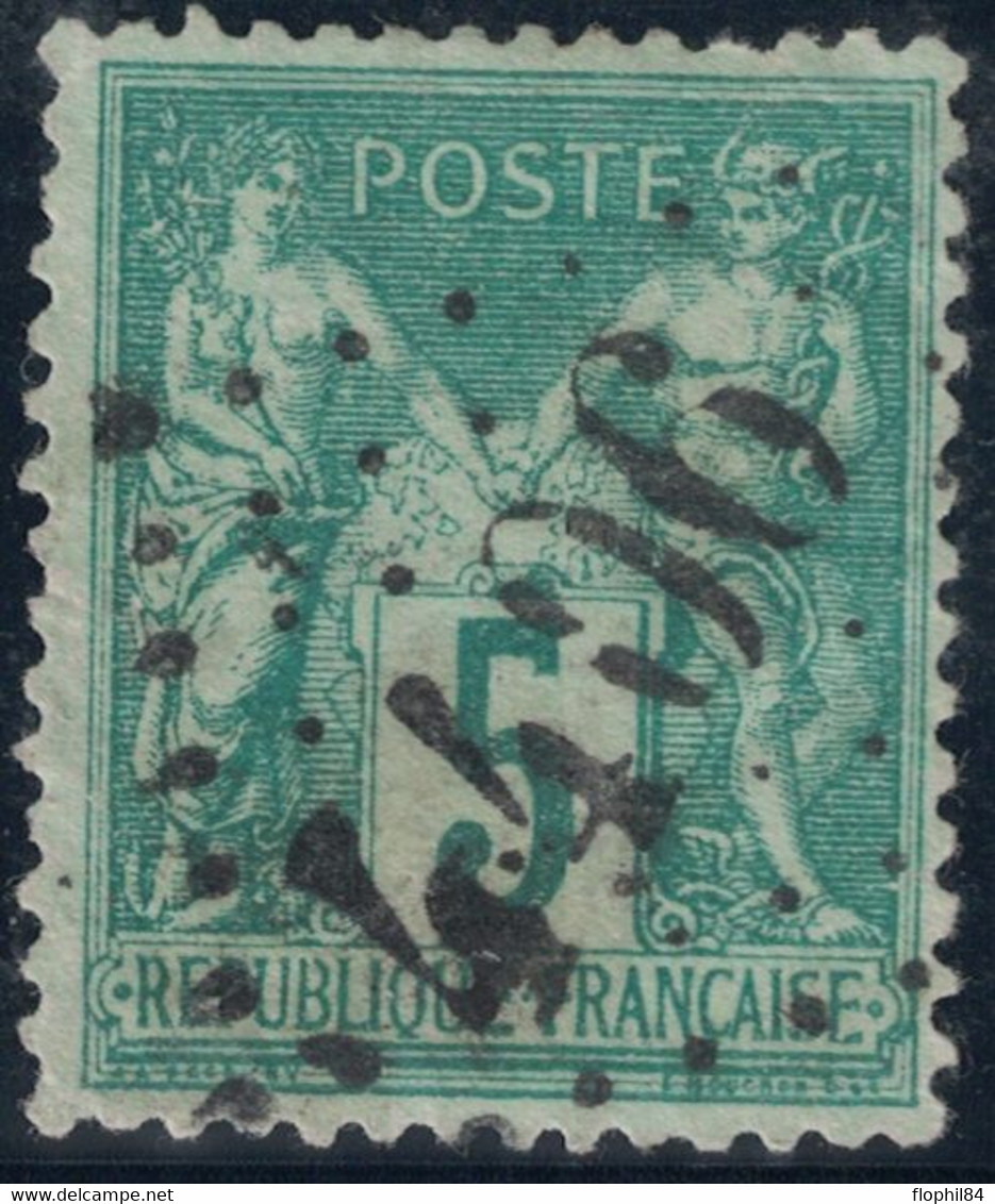 SAGE - N°75 - JOUR DE L'AN - LOSANGE GROS CHIFFRES 4406 - COTE 20€ . - 1876-1898 Sage (Type II)