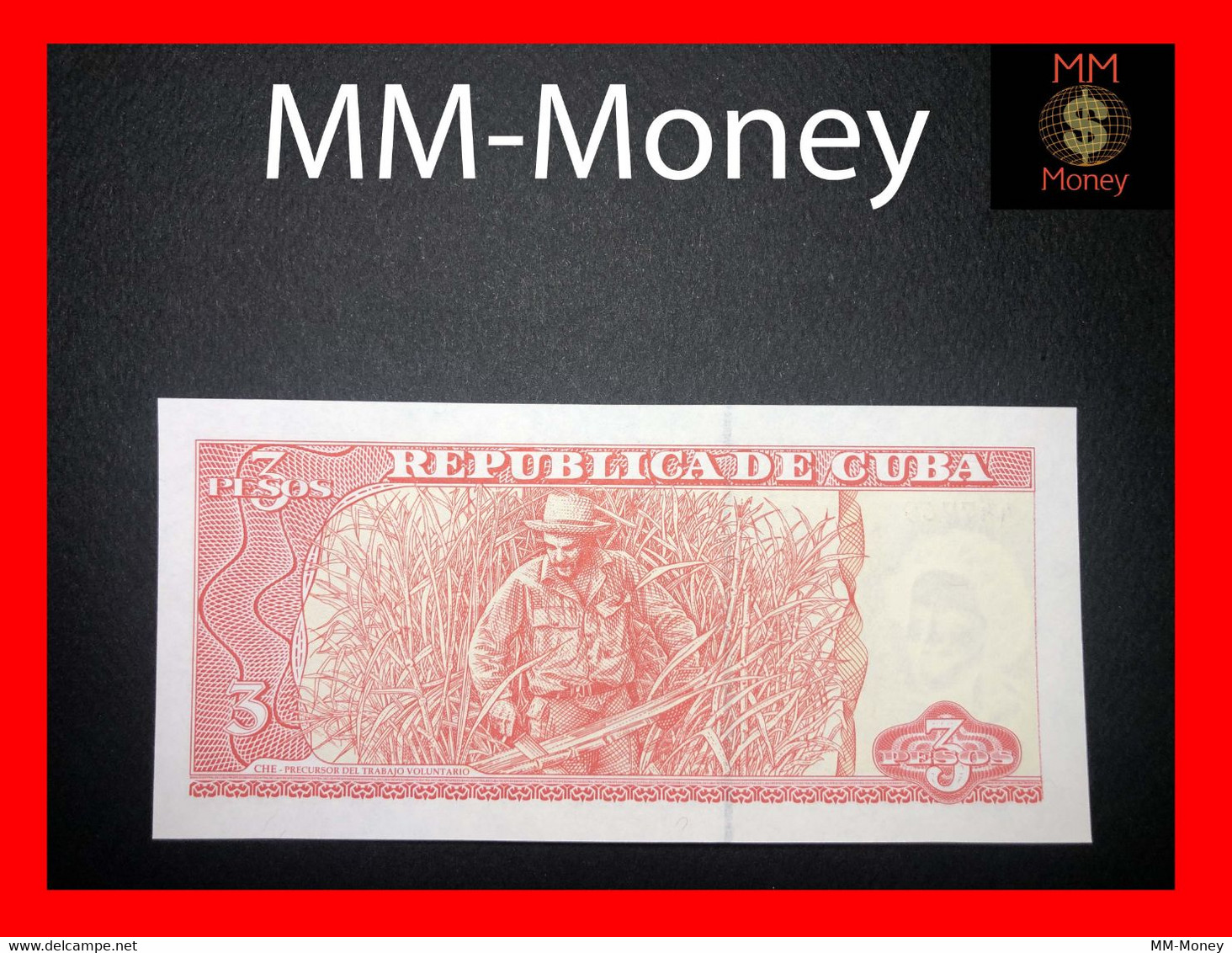 CUBA 3 Pesos 2004  P. 127   *Che*    UNC - Cuba