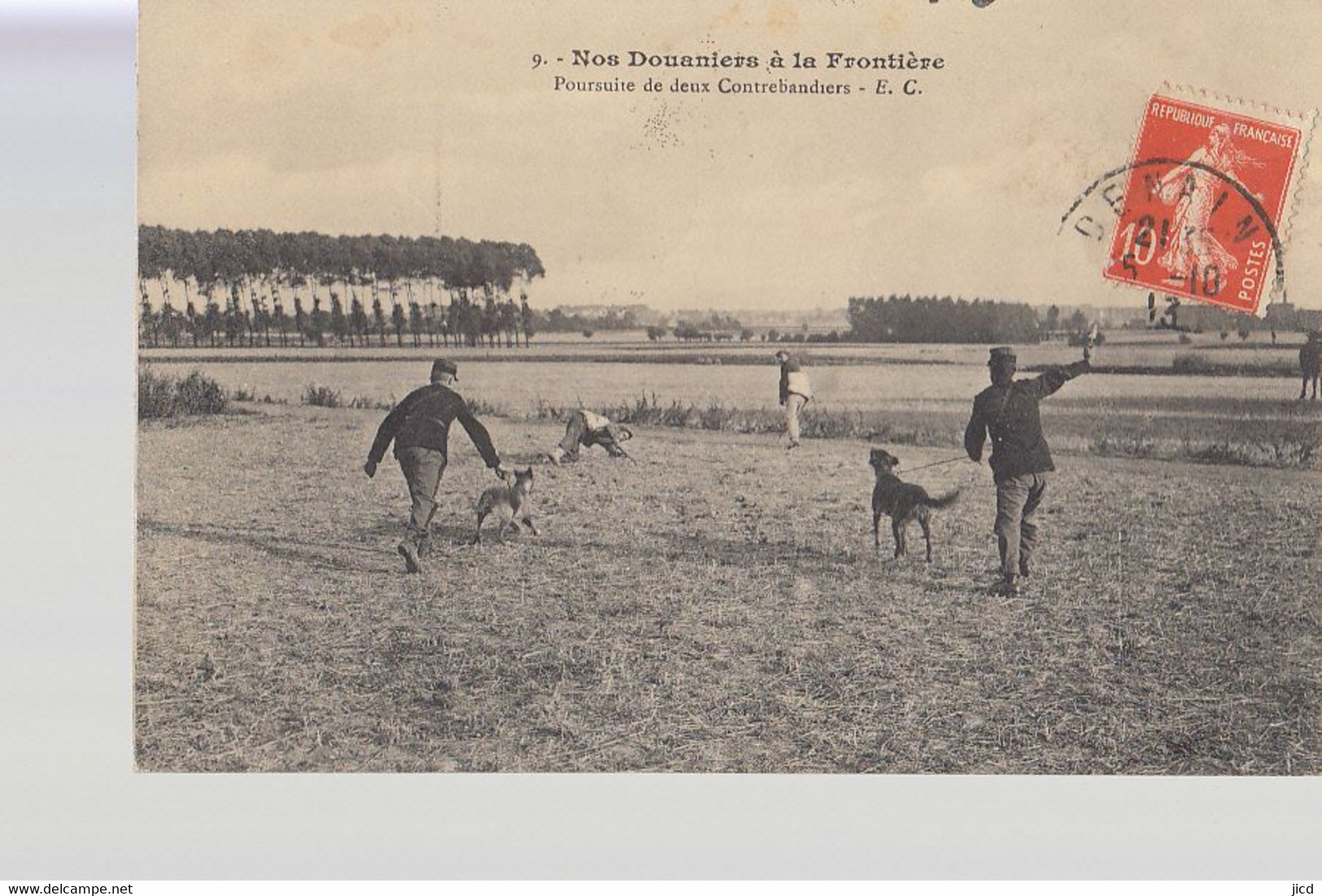 Nos Douaniers A La Frontiere Poursuite De Deux Contrebandiers - Douane