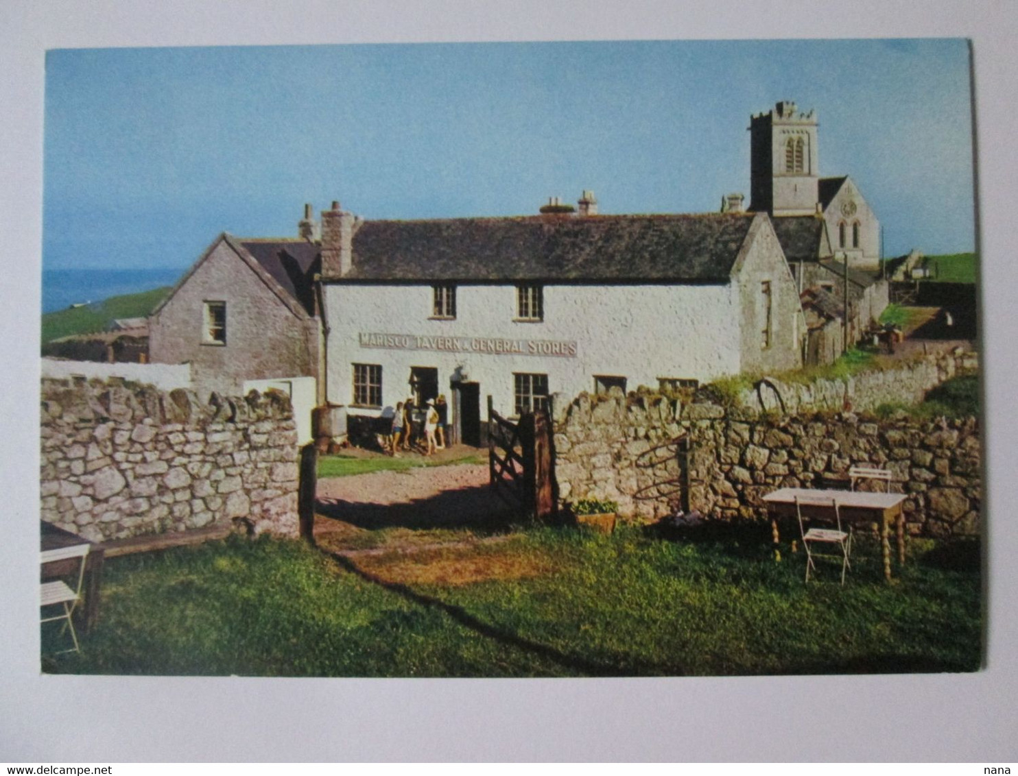 England-Lundy Island:Marisco Tavern & General Stores Unused Postcard 70s - Ilfracombe