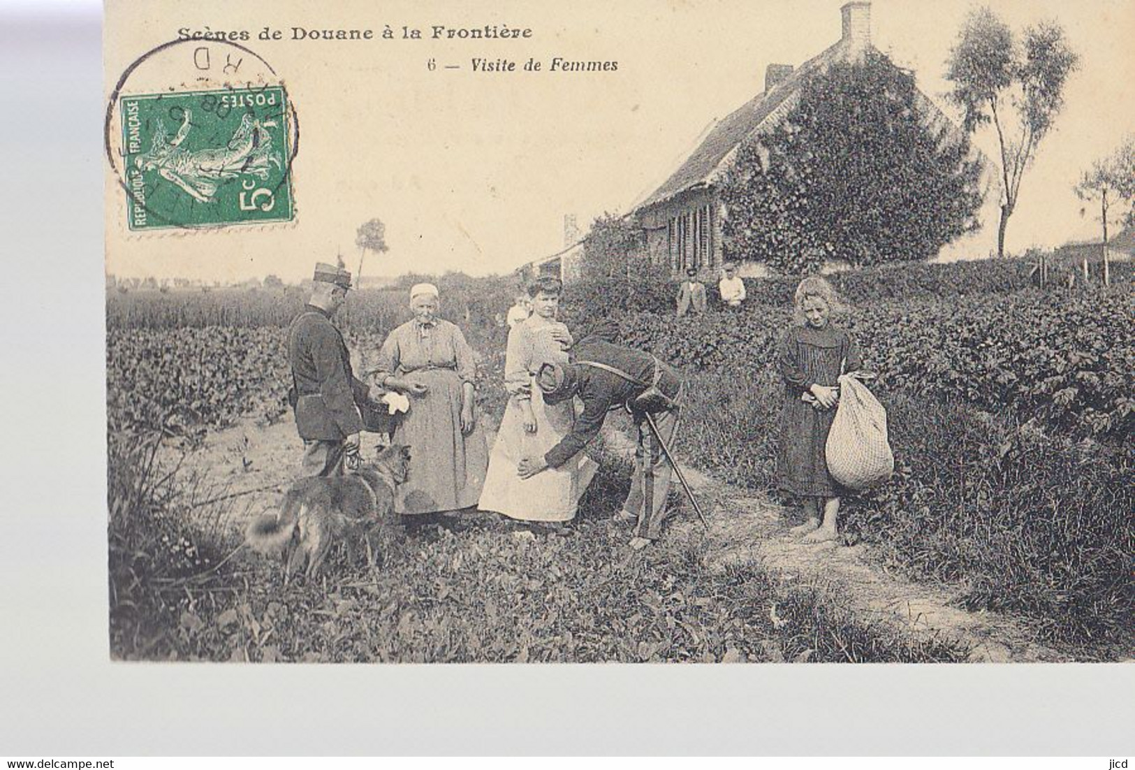 Scenes De Douane A La Frontiere Visite De Femmes - Douane