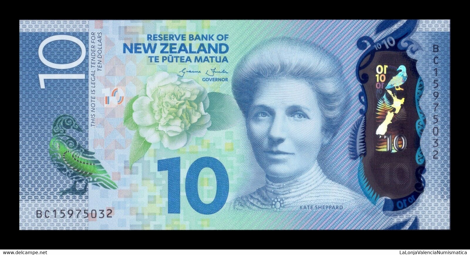 Nueva Zelanda New Zealand 10 Dollars 2015 Pick 192 Polymer SC UNC - Nuova Zelanda