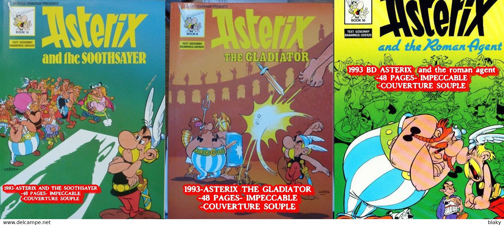 1993-   3 Bd ASTERIX   EN ANGLAIS - Translated Comics