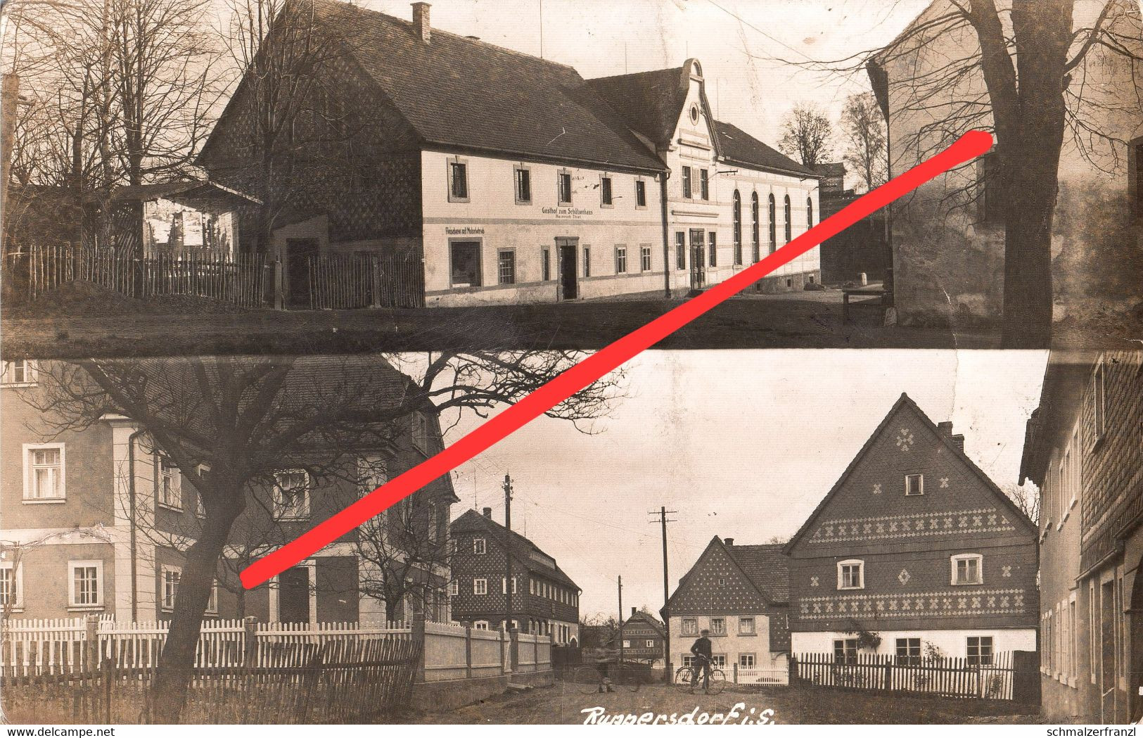 AK Ruppersdorf Gasthof Zum Schützenhaus A Herrnhut Eibau Obercunnersdorf Oberoderwitz Strahwalde Löbau Zittau Bernstadt - Herrnhut