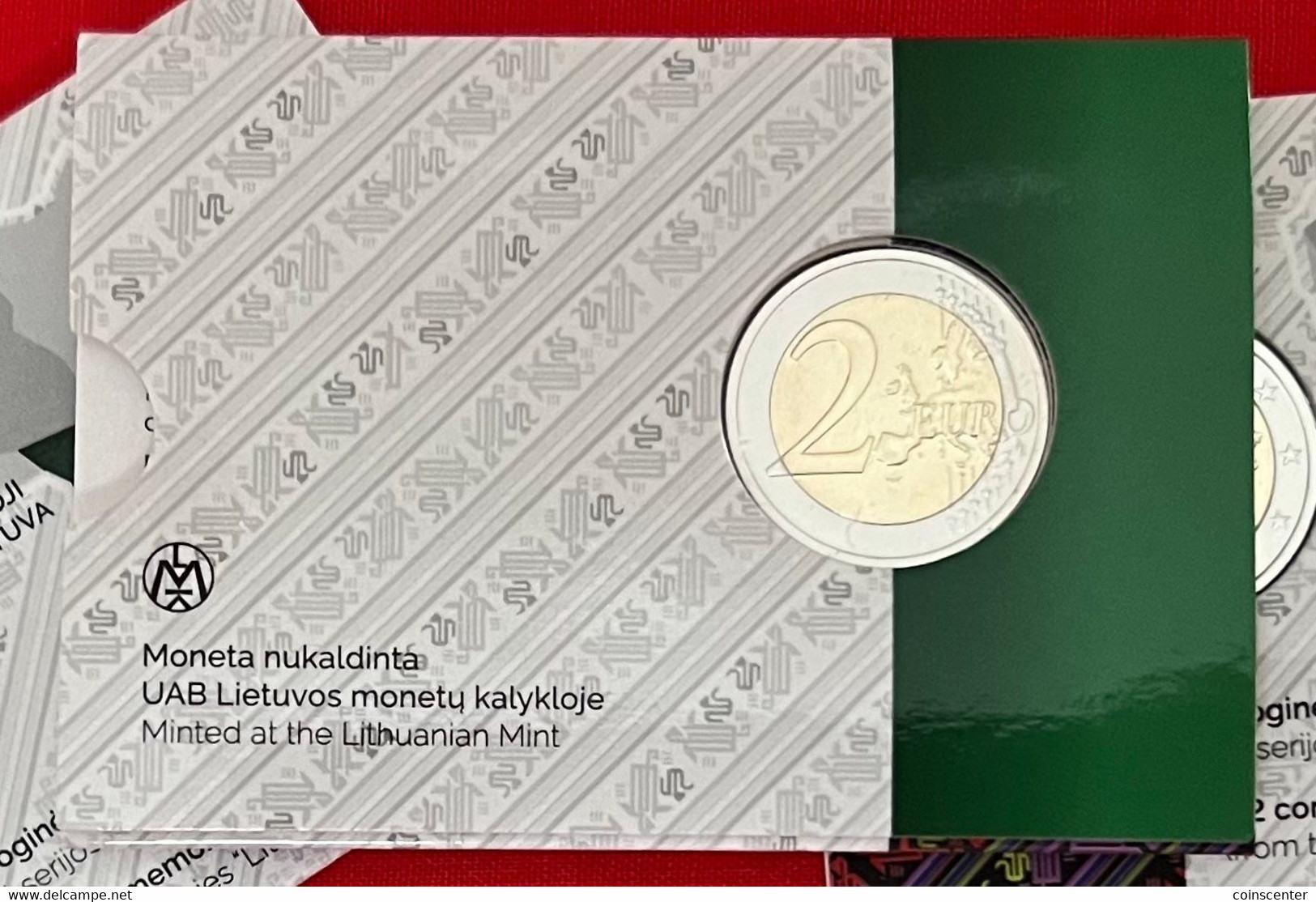 Lithuania 2 Euro 2022 "Region Suvalkija" BiMetallic CoinCard BU - Lituanie