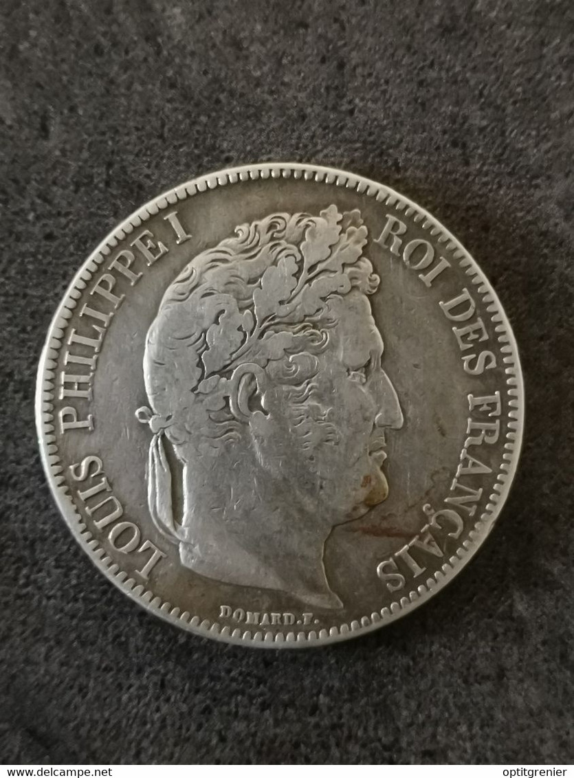 5 FRANCS ARGENT LOUIS PHILIPPE I 1832 H LA ROCHELLE DOMARD 2è RETOUCHE 899 468 EX. FRANCE / SILVER - 5 Francs