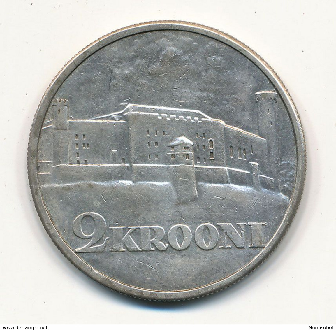 ESTONIA - 2 Krooni 1930. (Silver .500) 12 Grams. AUNC-UNC (EST012). - Estland