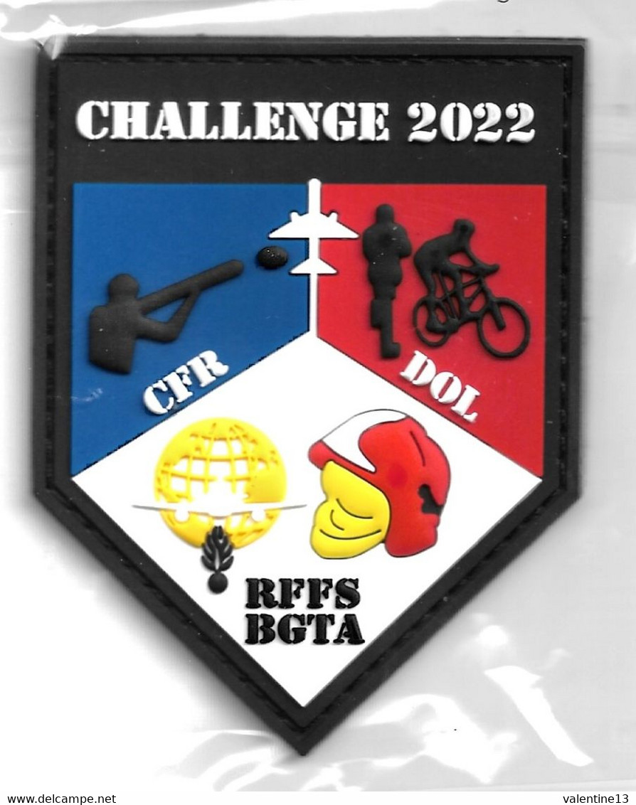 Ecusson PVC Challenge 2022 CFR DOL    RFFS POMPIERS BGTA GENDARMERIE - Firemen