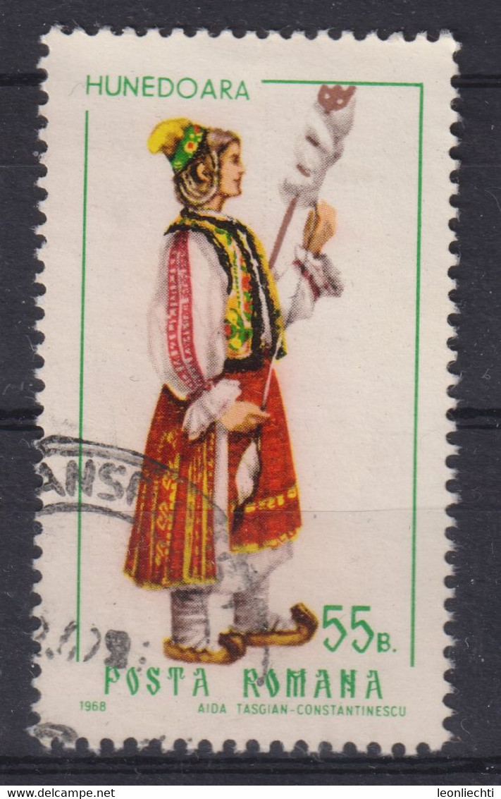 1968 Rumänien,   Mi:RO 2734°,  Yt:RO 2436°, Tracht , Hunedoara - Costumes
