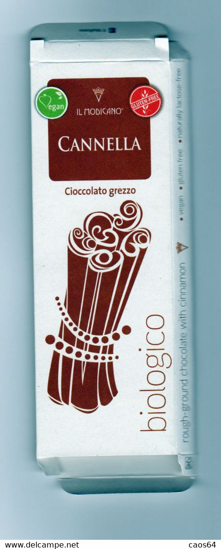 Il Modicano Cannella Fondente 60%  Chocolat Cioccolato Bio  Confezione Box CARTA  ITALY - Chocolat