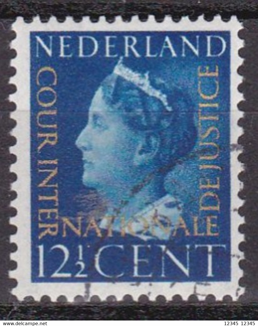 Nederland 1947, Gestempeld USED, NVPH D22, Cour Internationale De Justice - Dienstmarken