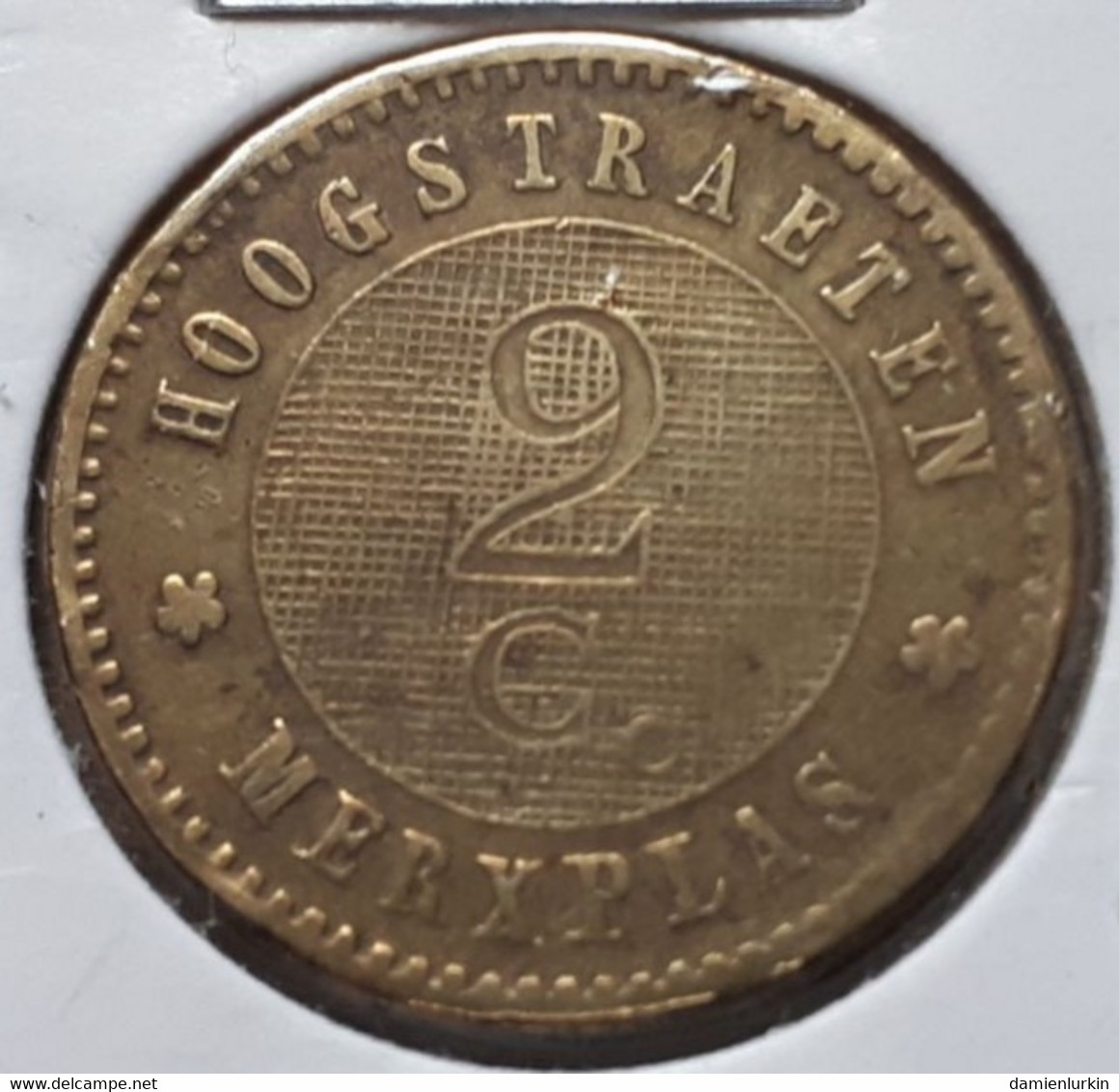 BELGIQUE HOOGSTRAETEN MERXPLAS 2 CENTIMES LAITON DEPUIS 1886 (HOOGSTRATEN) COLONIES AGRICOLES DE BIENFAISANCE - 2 Cents