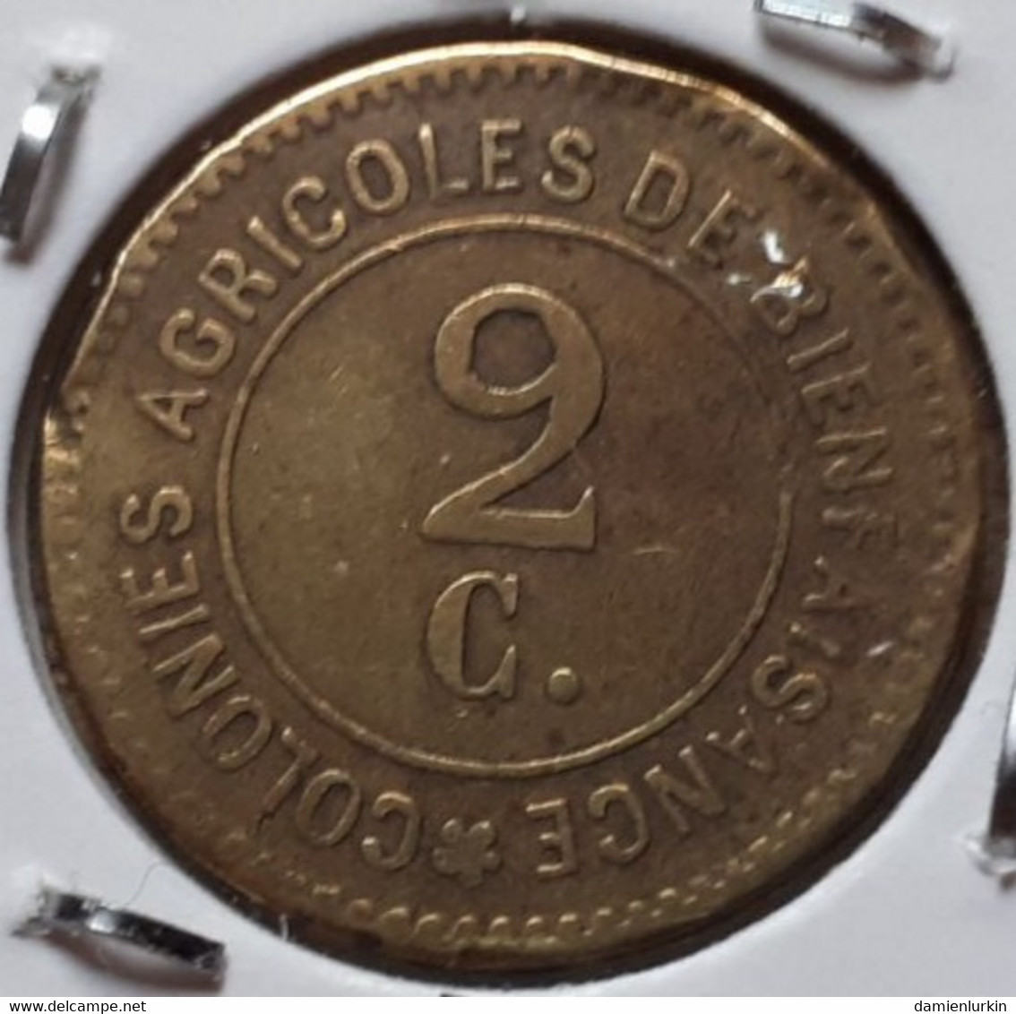 BELGIQUE HOOGSTRAETEN MERXPLAS 2 CENTIMES LAITON DEPUIS 1886 (HOOGSTRATEN) COLONIES AGRICOLES DE BIENFAISANCE - 2 Cents