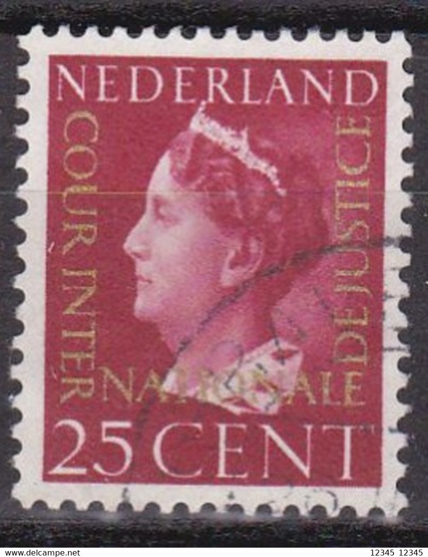 Nederland 1947, Gestempeld USED, NVPH D24, Cour Internationale De Justice - Dienstmarken