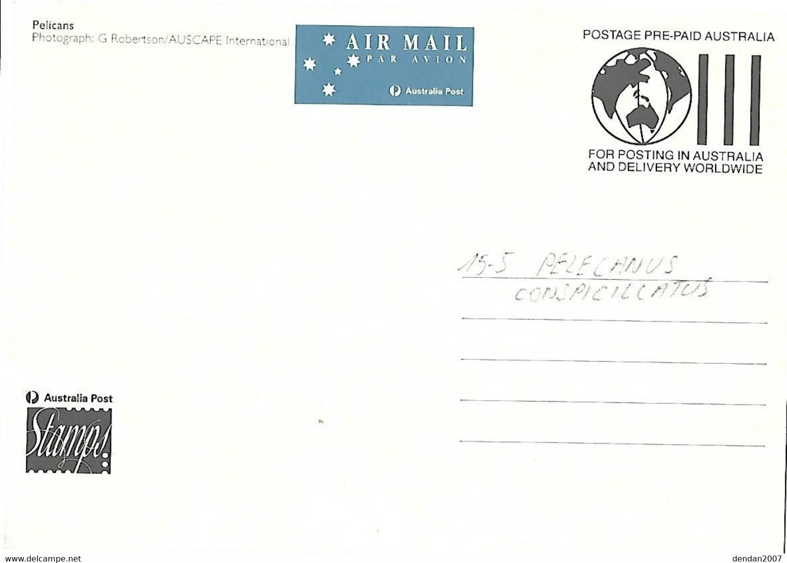 Australia - Postal Stationery And Maximumcard   1994 - Australian Pelican  -  Pelecanus Conspicillatus - Pellicani