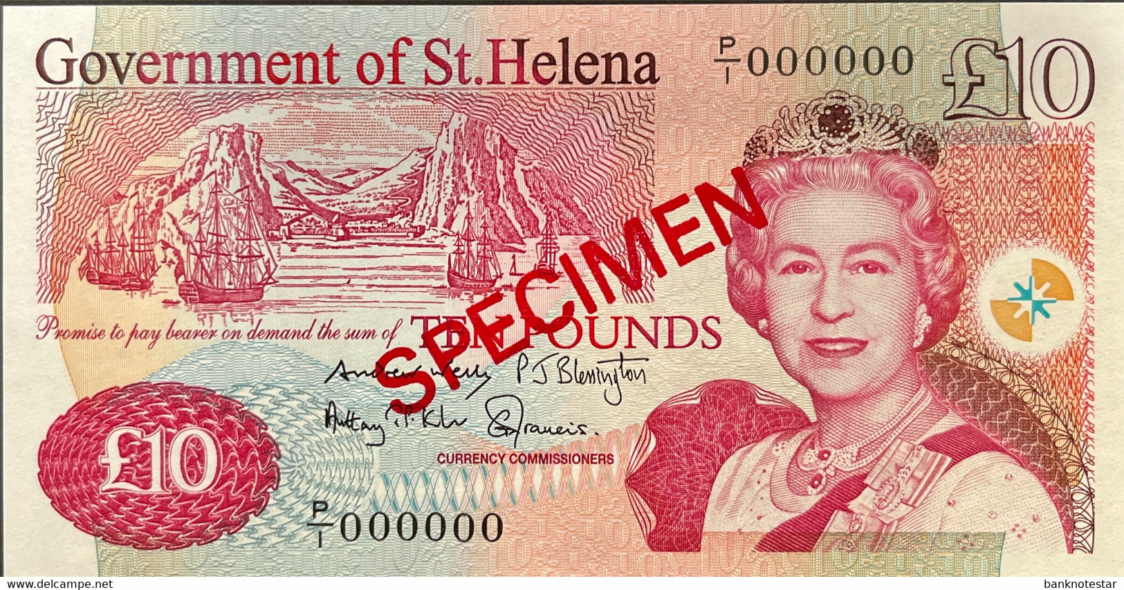 St. Helena 10 Pounds, P-12s (2012) - UNC - SPECIMEN - St. Helena