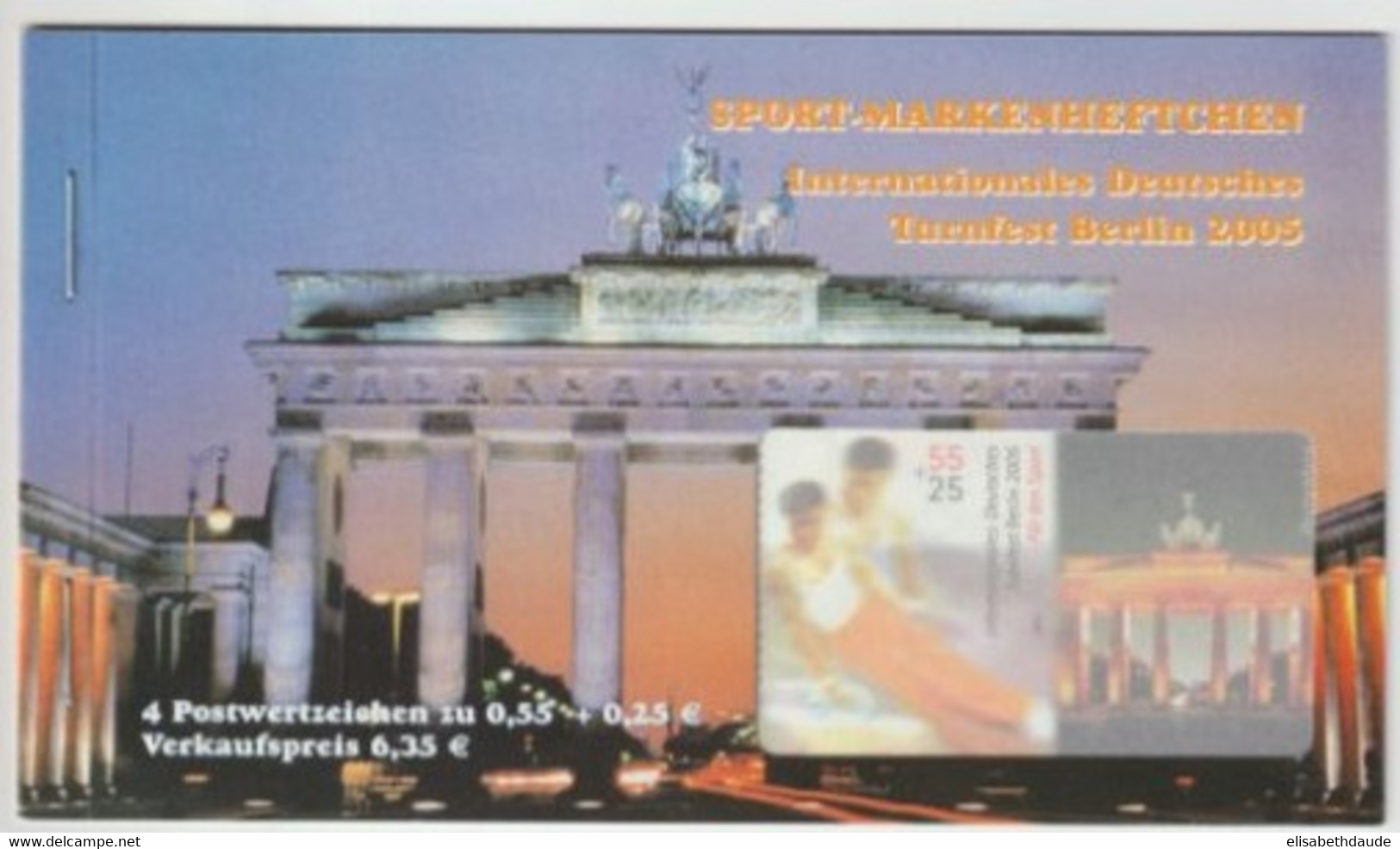 ALLEMAGNE BRD - 2005 - CARNET "Für Den Sport" - PRIX DE VENTE = 6.35 EUR - 2001-2010