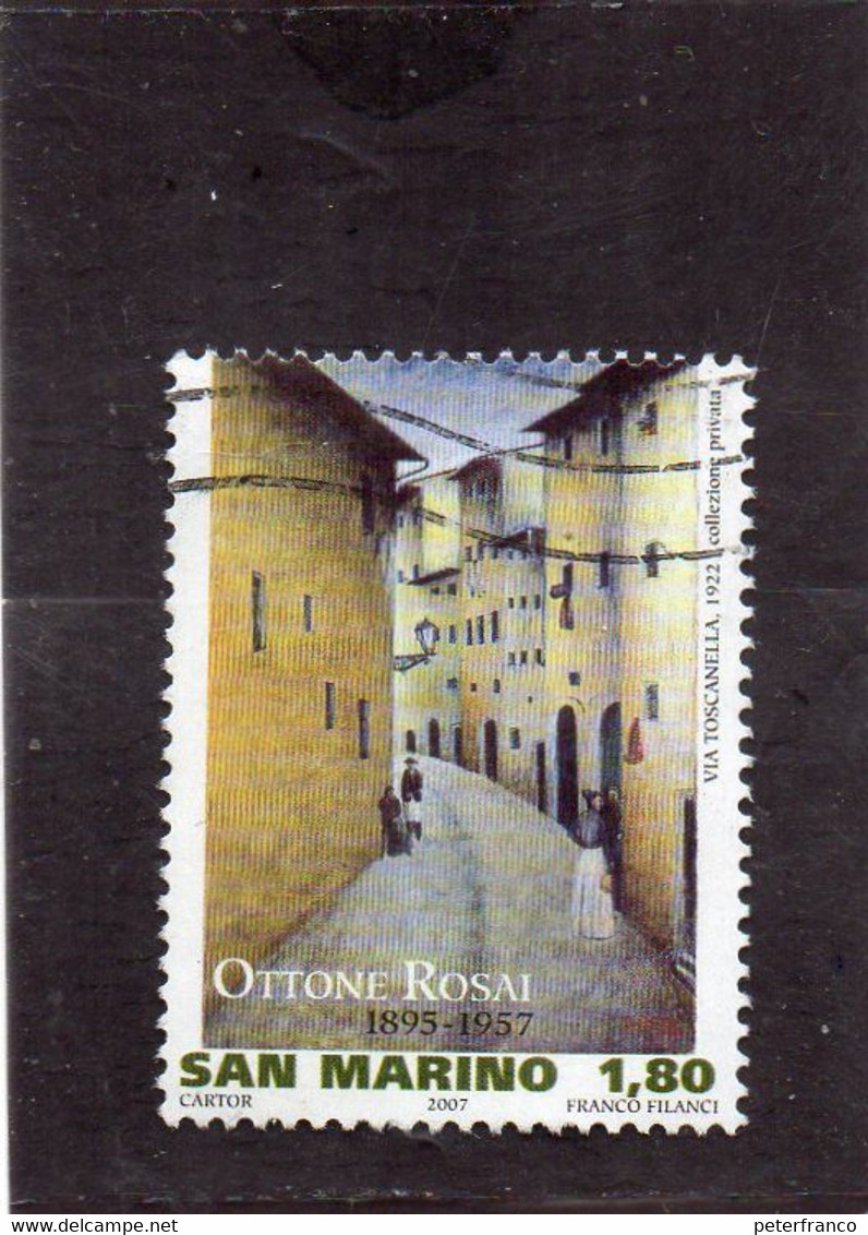 2007 San Marino - Ottone Rosai - Gebruikt