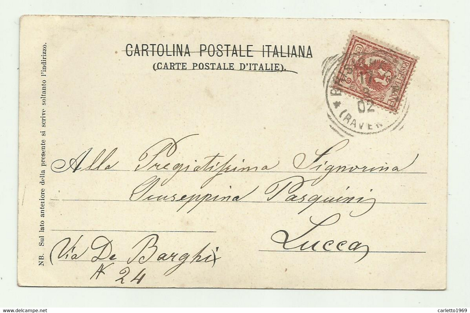 FAENZA - PASSEGGIO PUBBLICO 1902    VIAGGIATA FP - Faenza