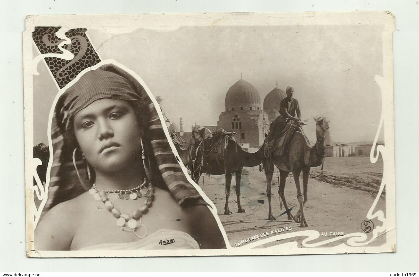 TOMBEAUX DES KALIFES AU CAIRE 1911 VIAGGIATA  FP - Cairo