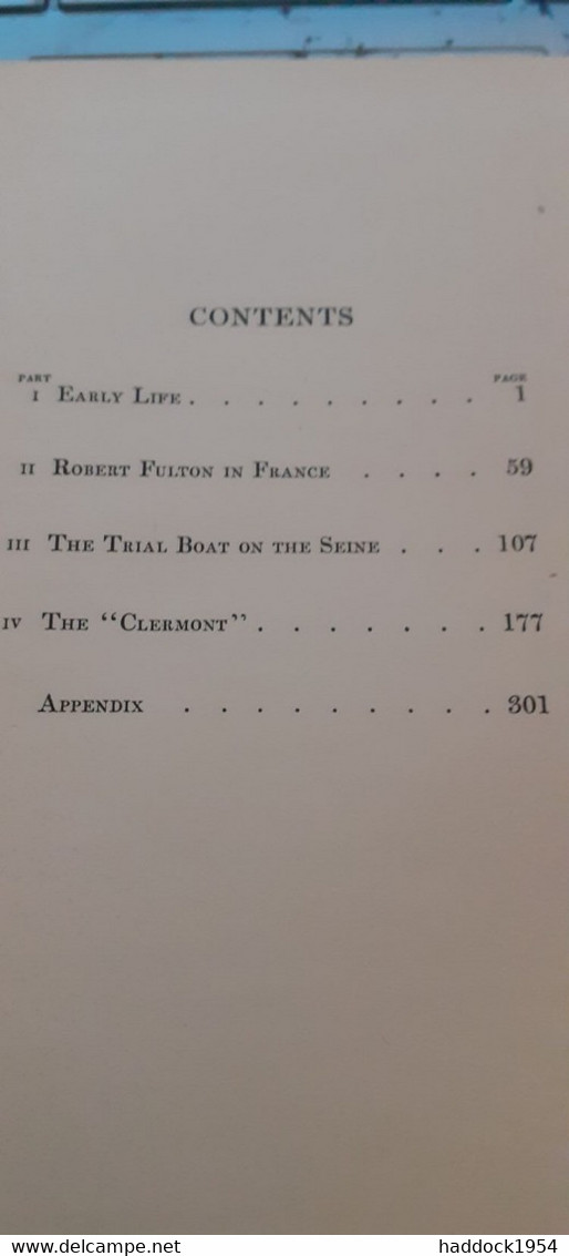 ROBERT FULTON And The Clermont ALICE CRARY SUTCLIFFE New York The Century Co 1909 - Europe