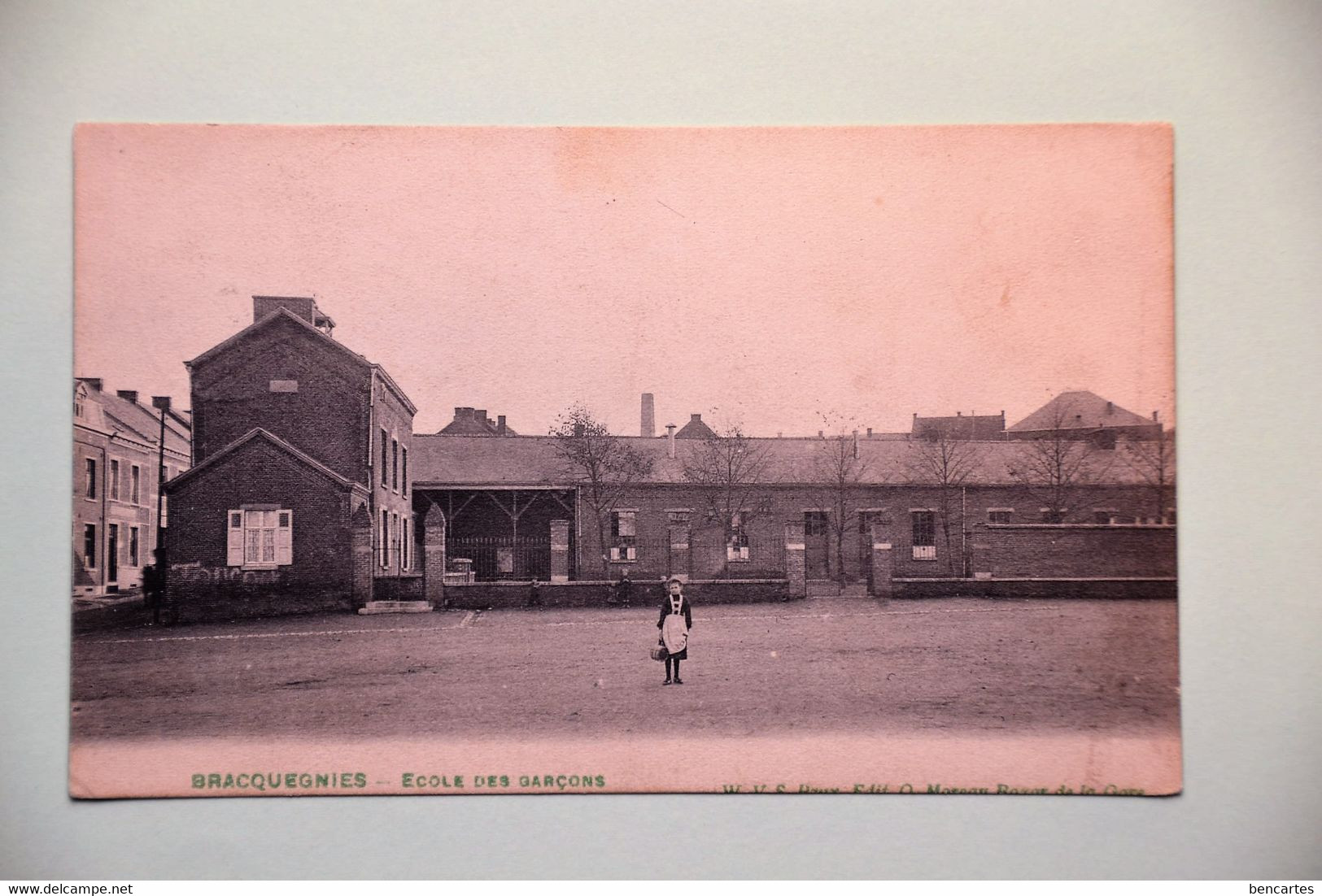 Bracquegnies 1909: Ecole Des Garçons Animée - La Louvière
