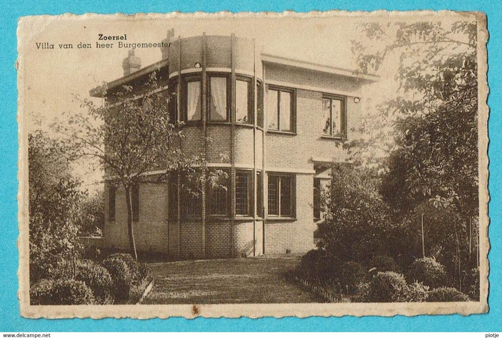 * Zoersel (Antwerpen - Anvers) * (Uitg Henri Van Peer - Em. Beernaert) Villa Van Den Heer Burgemeester, Old, Rare - Zörsel