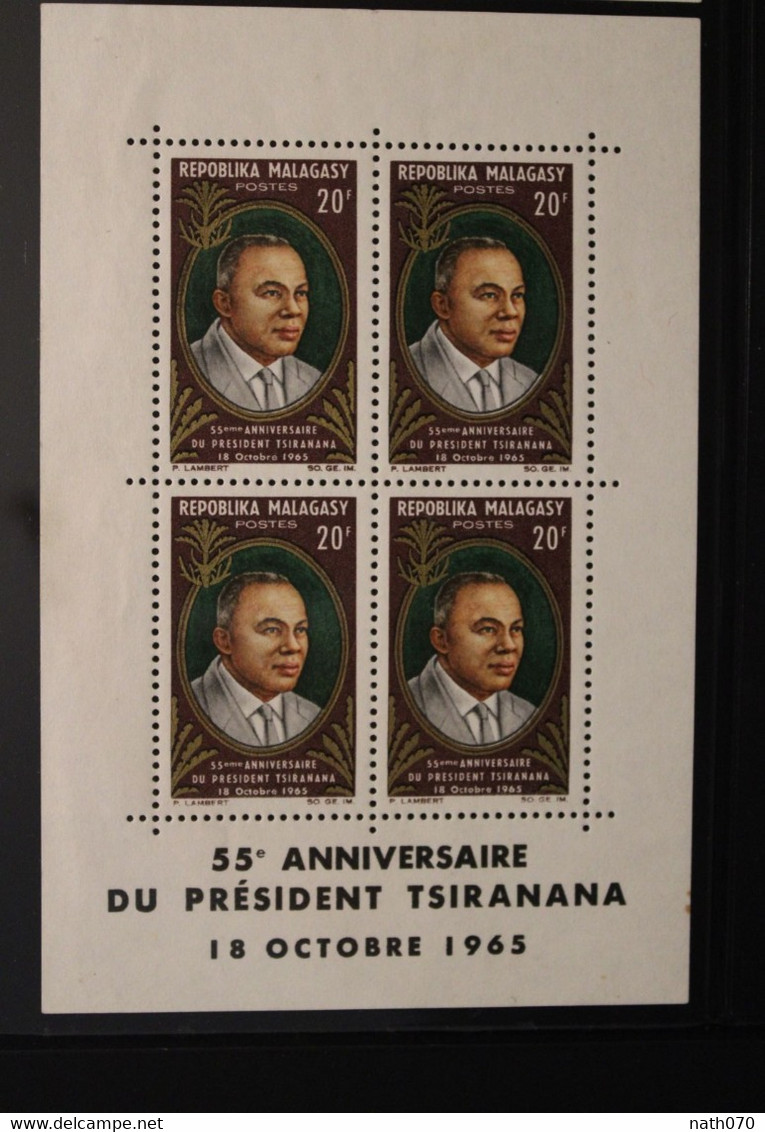 1965 Madagascar France Cover Air Mail Président Tsiranana - Madagascar (1960-...)