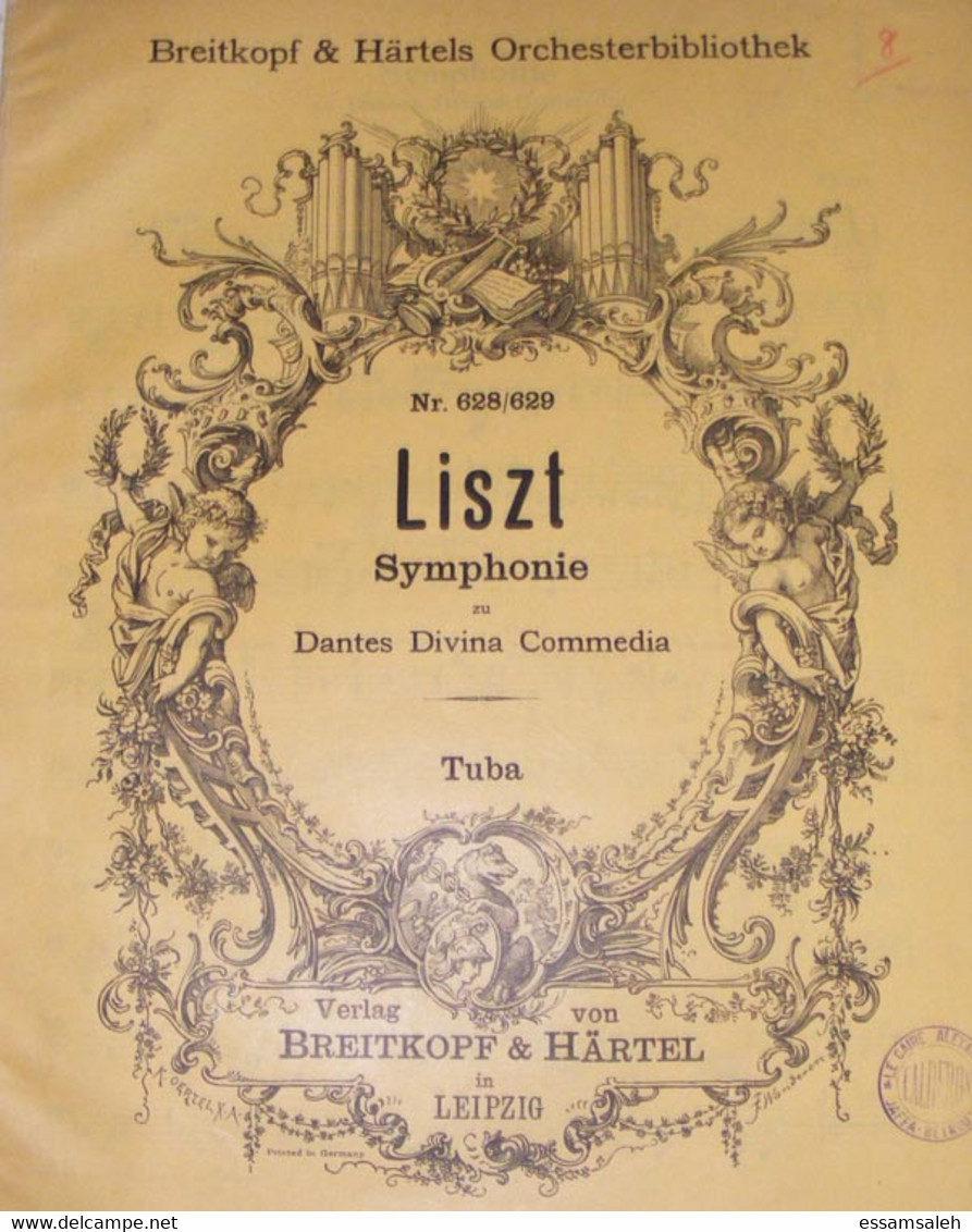DEB17002 Liszt Nr. 628/629 Symphonie Zu Dantes Divina Commedia / Trompete 1 - Música